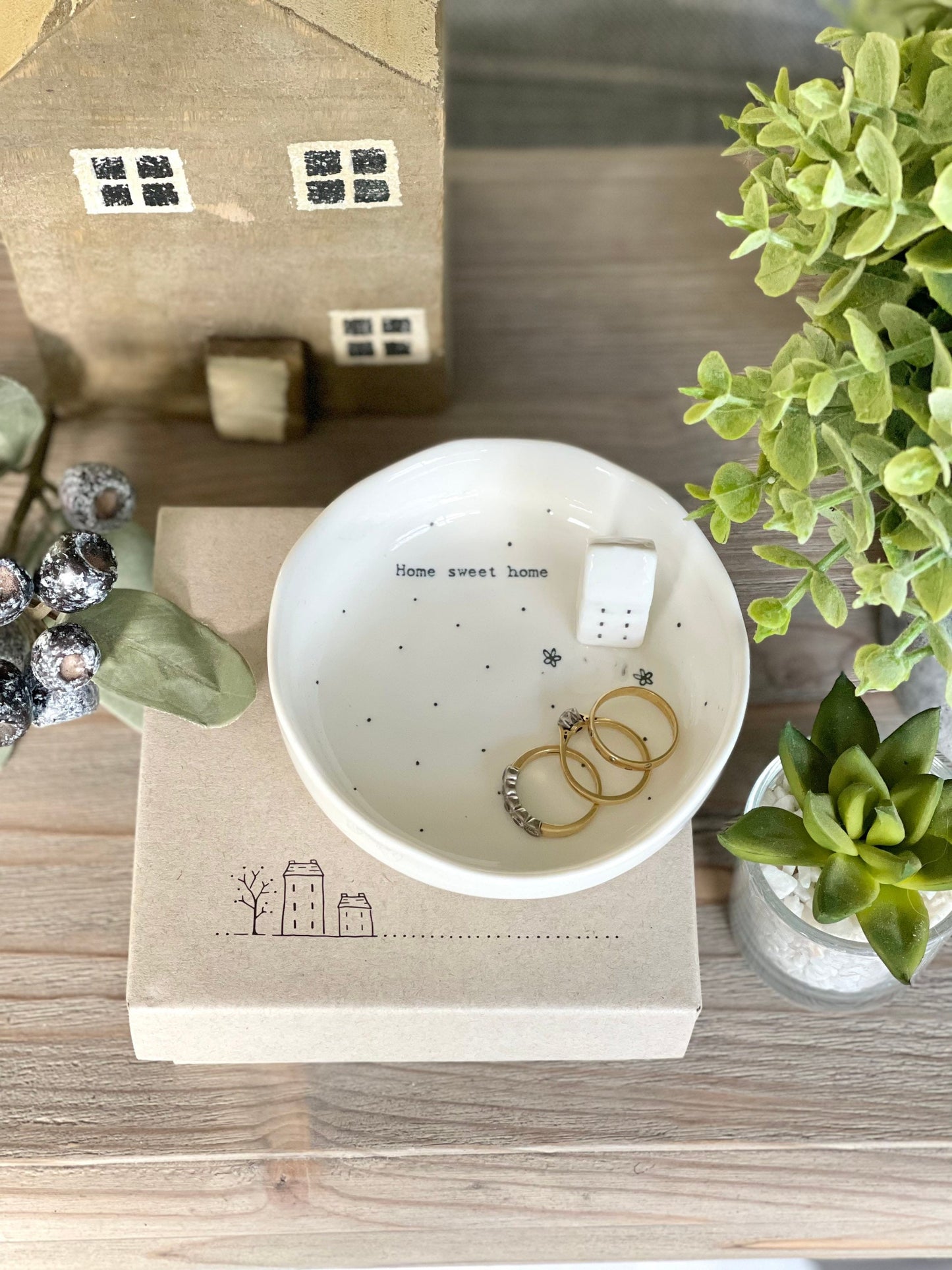 Home Sweet Home Boxed Jewellery Dish