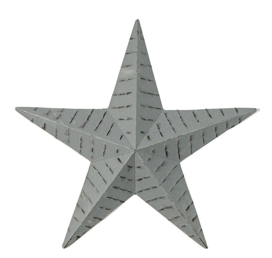Medium Grey Textured Metal Star