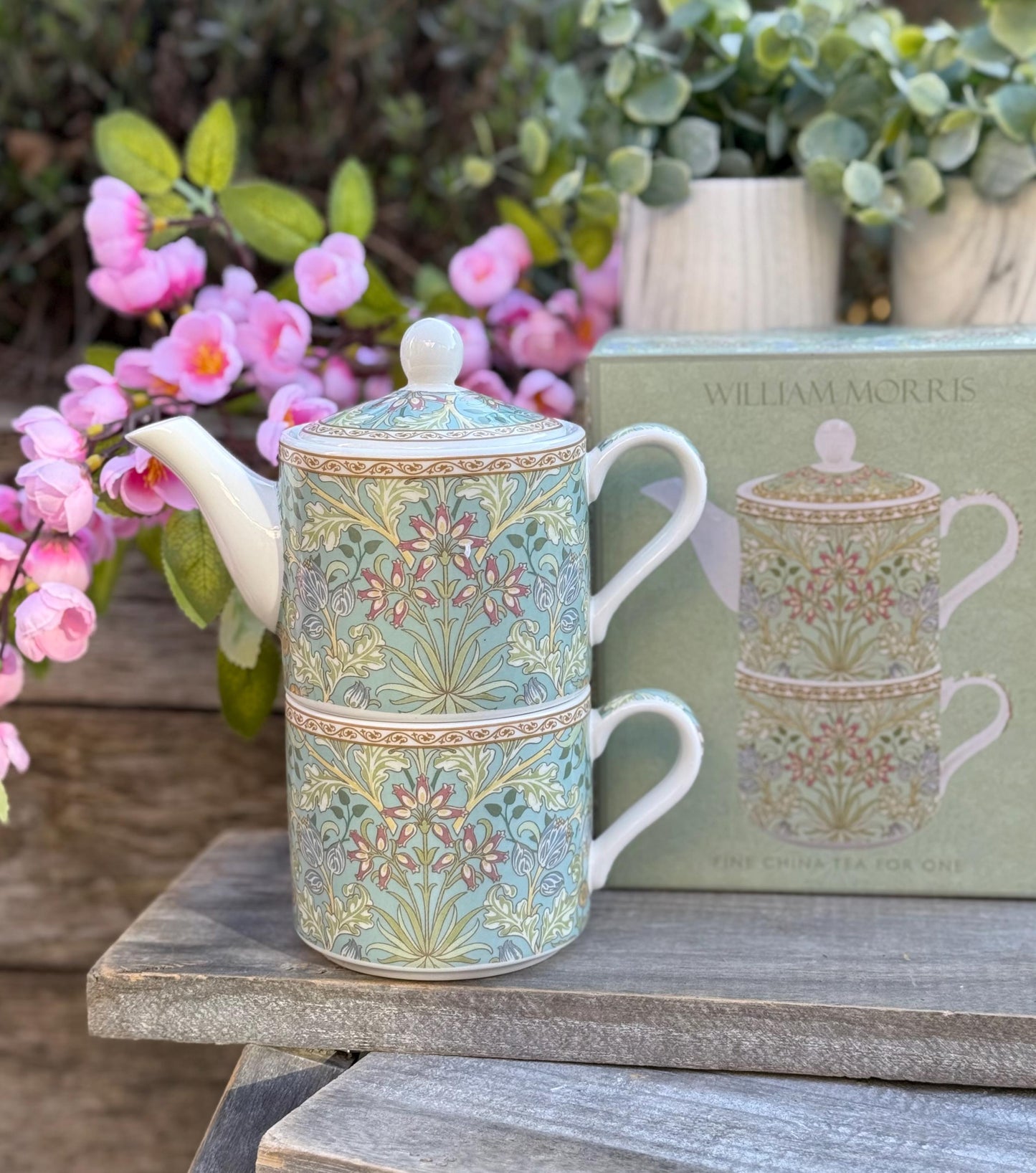 Tea for One - William Morris Hyacinth Porcelain Tea Set