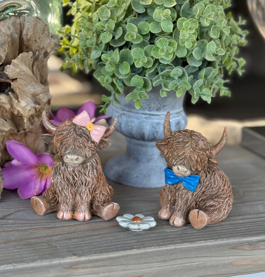 Happy Highland Cow Ornament - Choice of 2 Designs