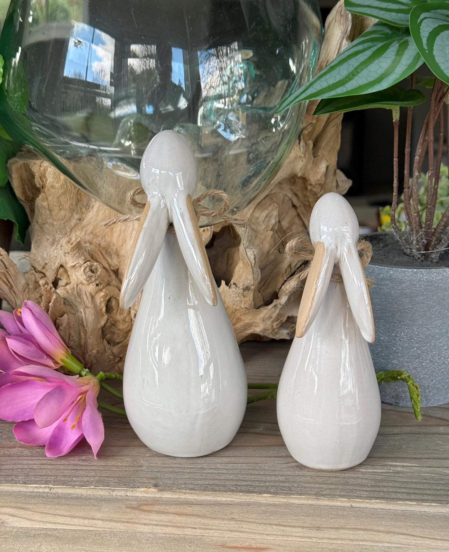 Ceramic White Bunny - Available in 2 Sizes