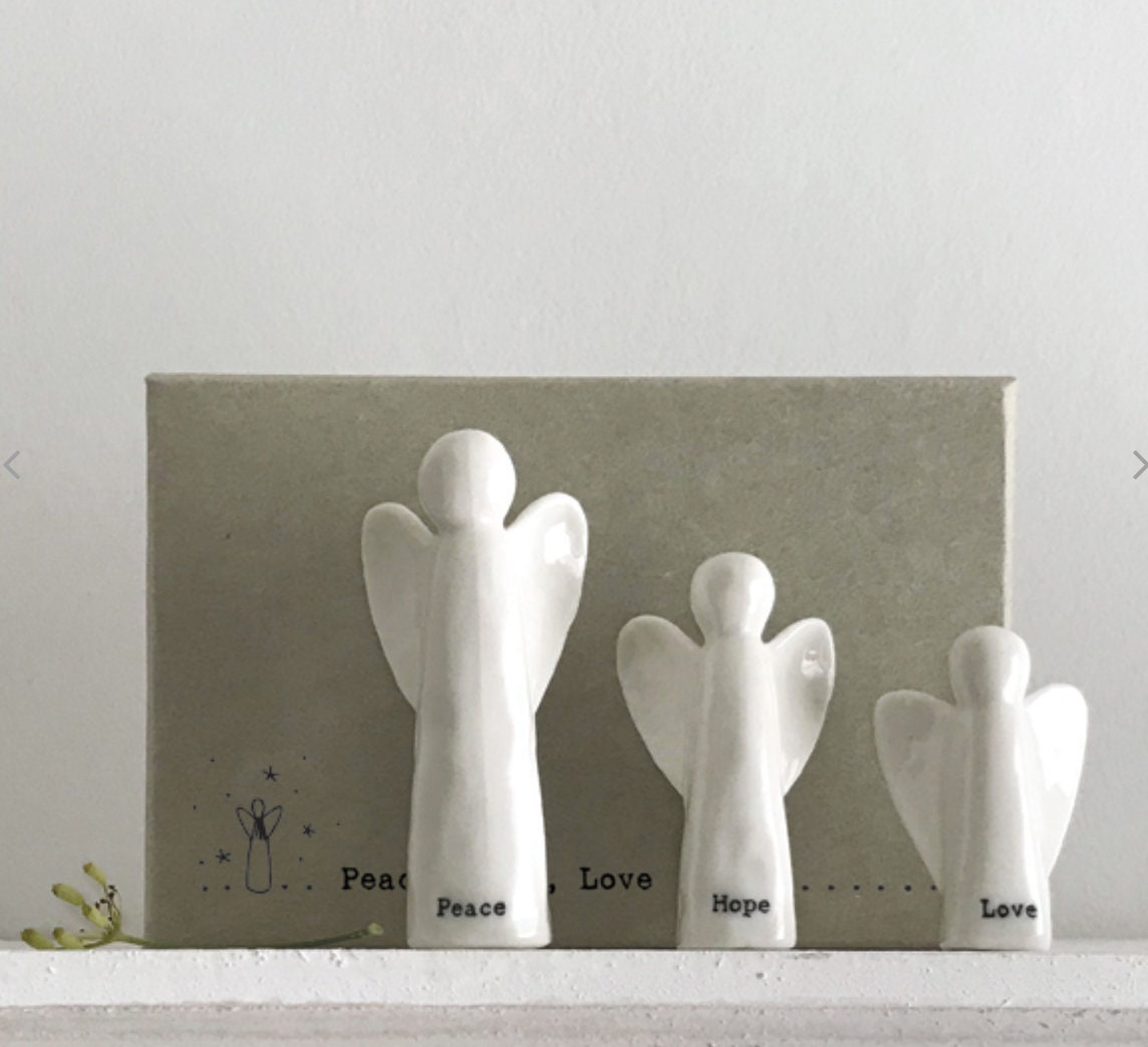 Set of 3-Porcelain Angels