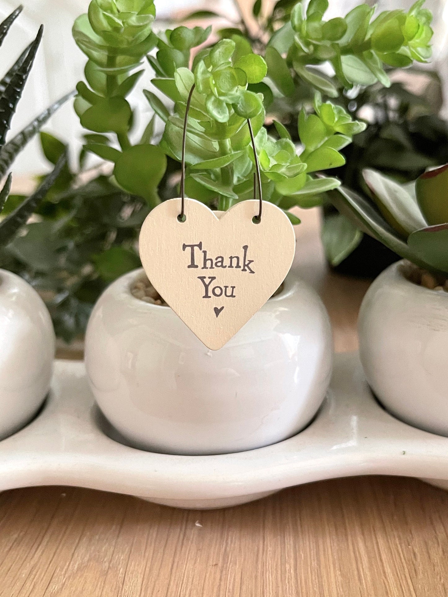 East of India little keepsake heart gift tag - Thank You