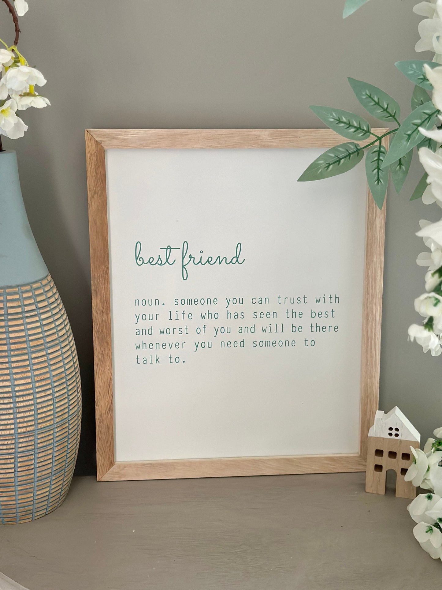 Framed Best Friend Quote