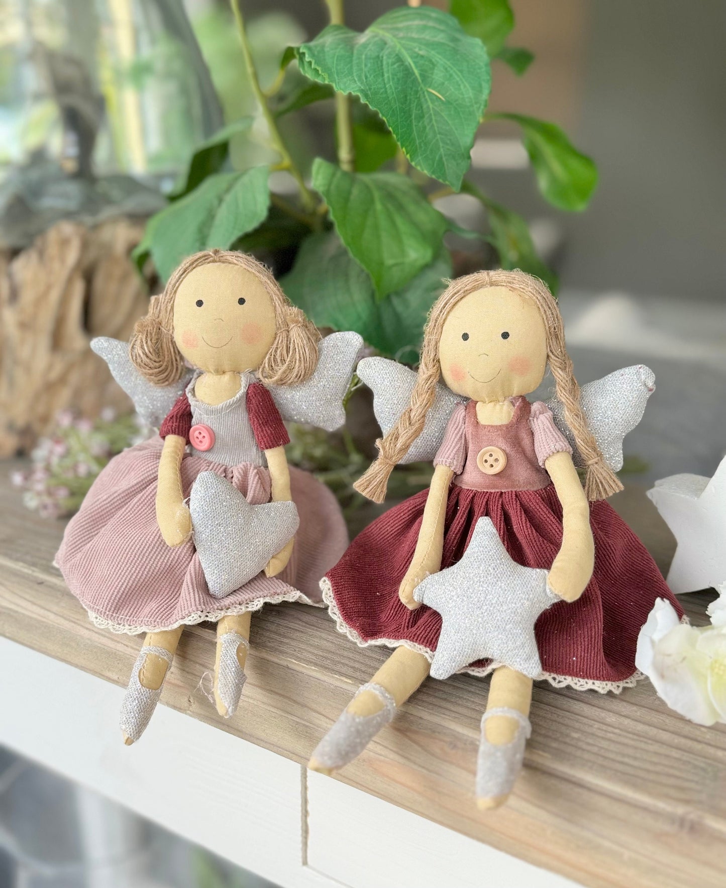 Soft Sitting Fairy Girls - Available in 2 colours