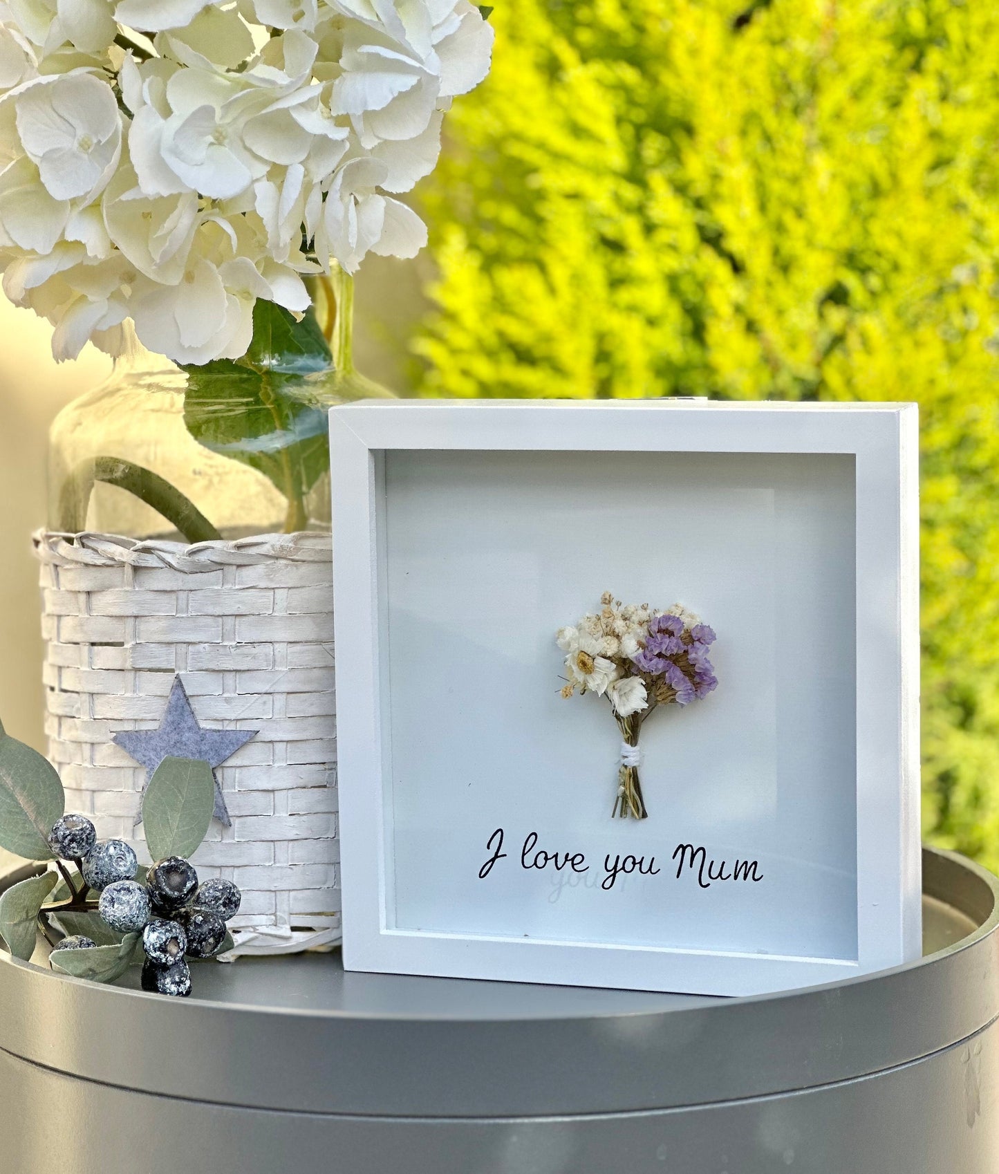 Framed Flowers - I Love You Mum