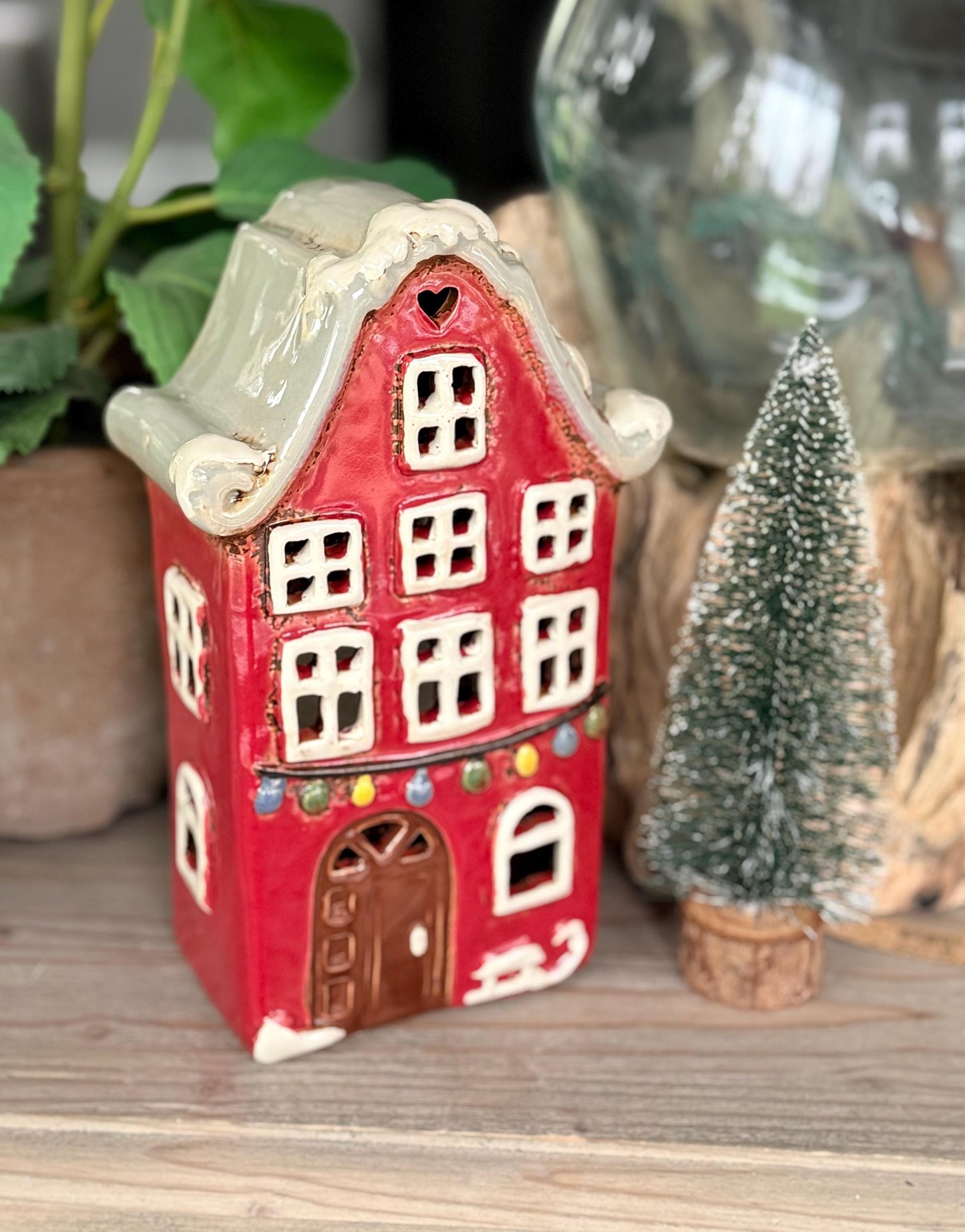 Christmas Ceramic Candle House - LAST ONE