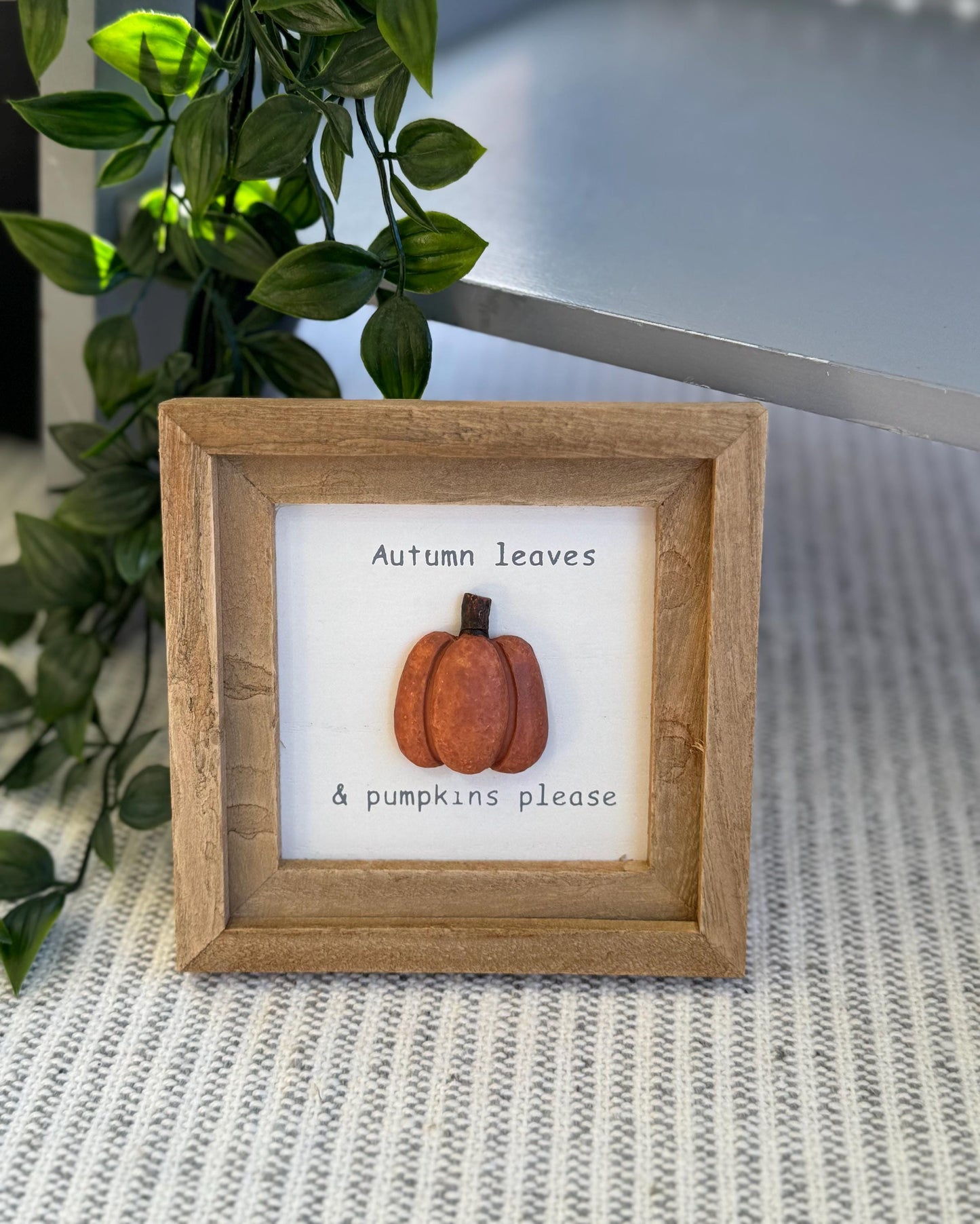 Autumn leaves and Pumpkins Autumn Signs - Available in 4 quotes