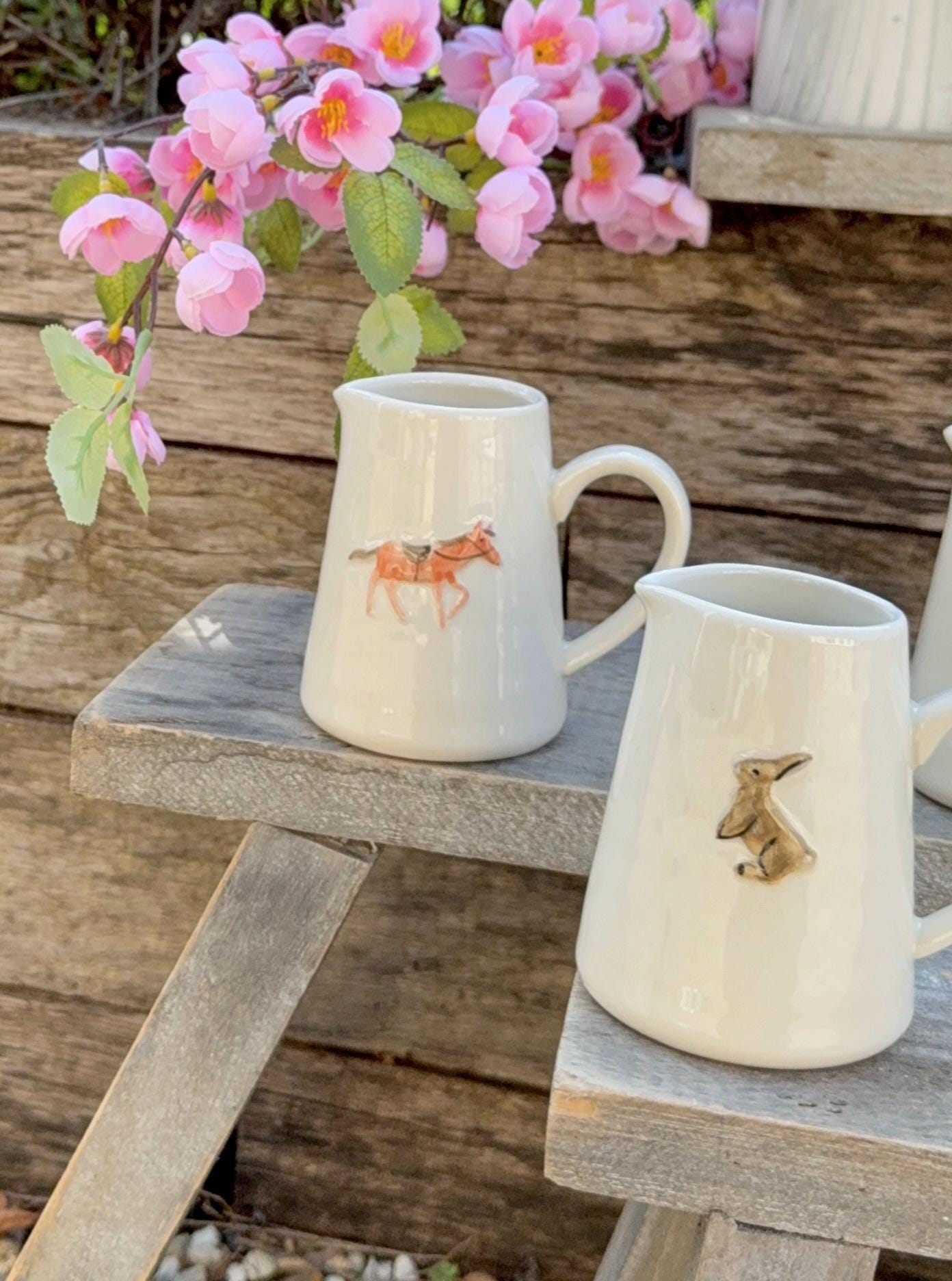 Charming Mini Jugs - Animal and Tulip Theme