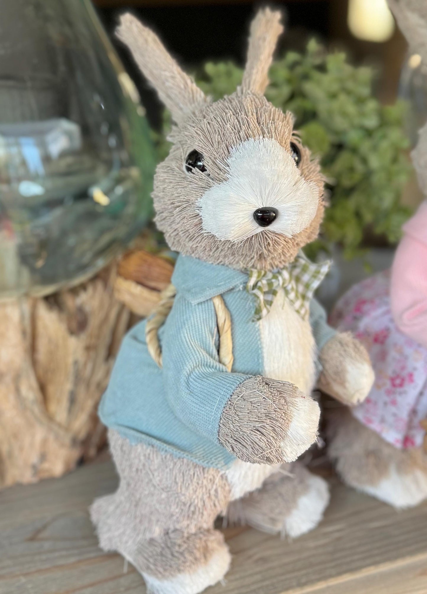 Bristle Bunny with Egg Baskets - Sold Individually