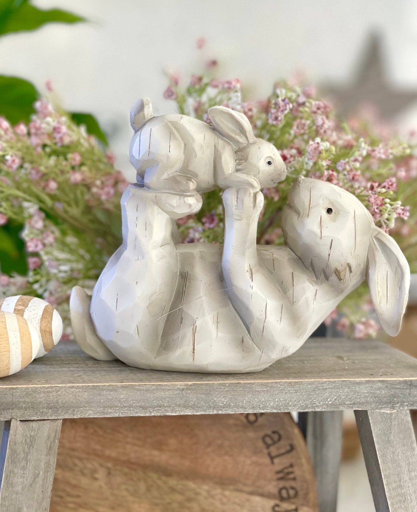 Kissing Hares Ornament