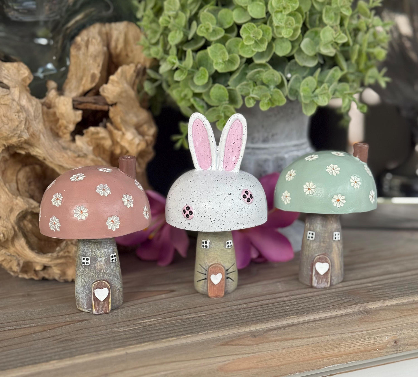 Wooden Mushroom House - Choice of 3 Designs