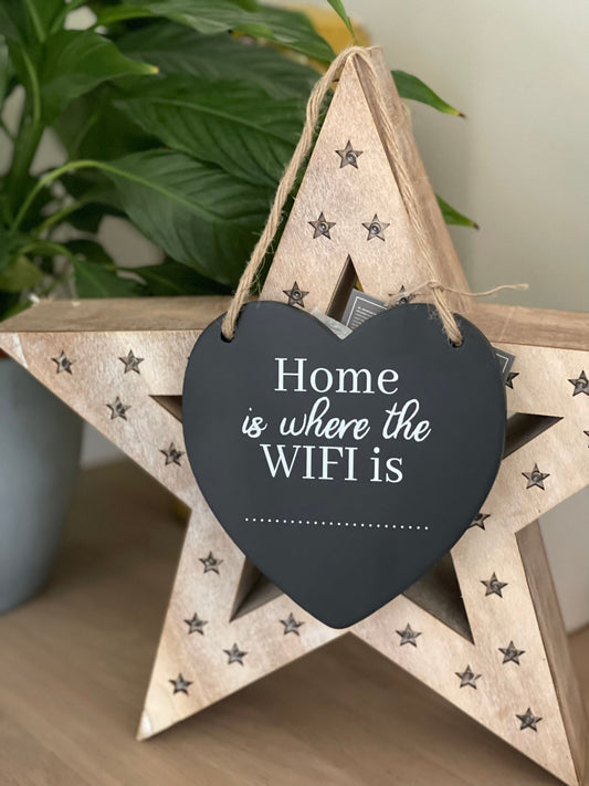 Heart Wifi Black Board.