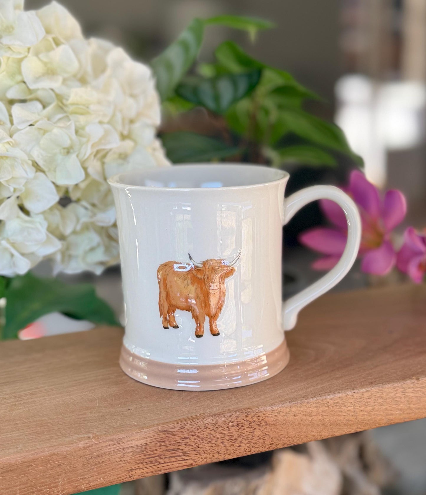 NEW Stoneware Embossed Mug - Sheep, Cow, Pig, Highland Cow and Donkey
