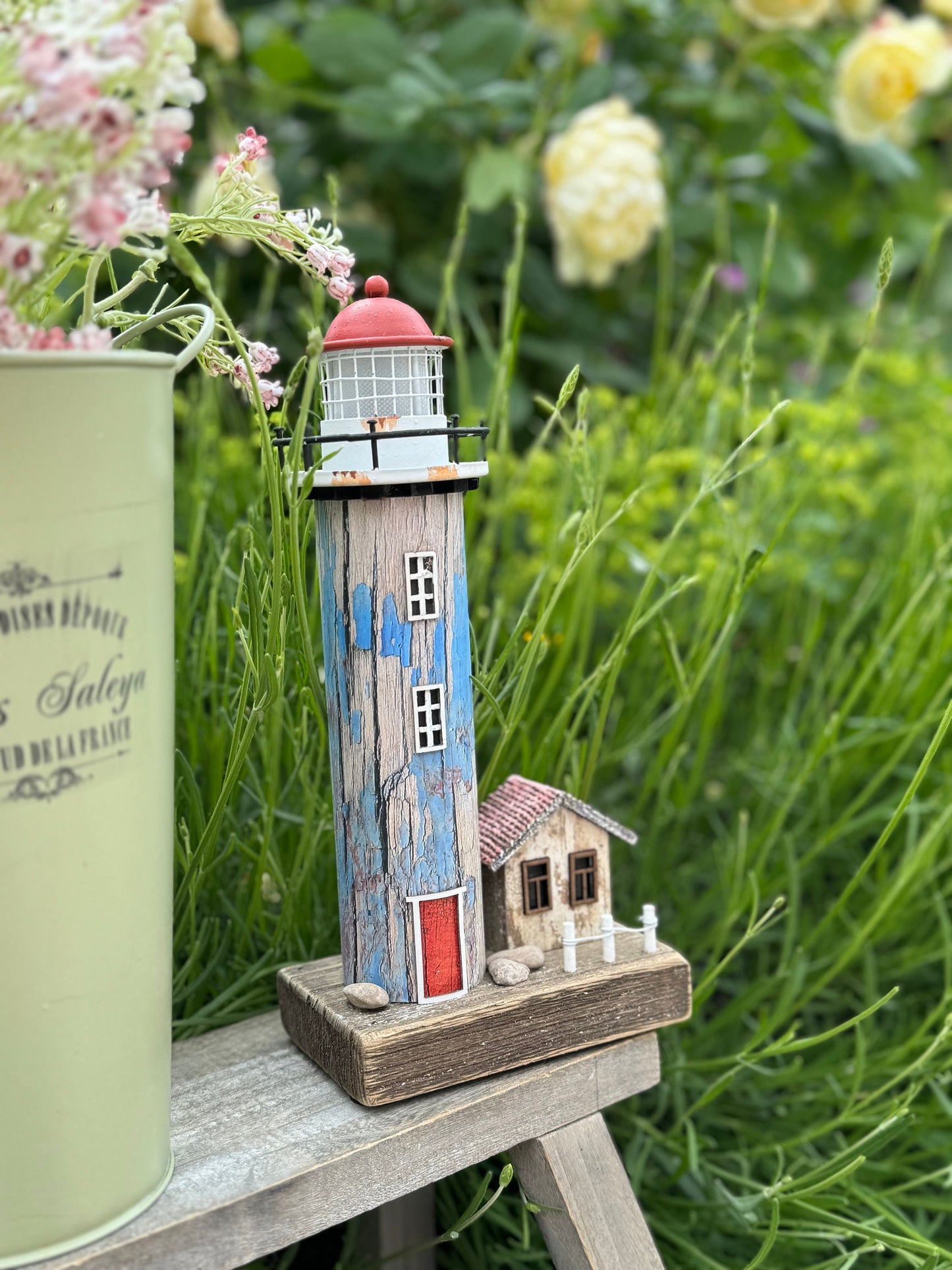 Wooden LED Driftwood Lighthouse