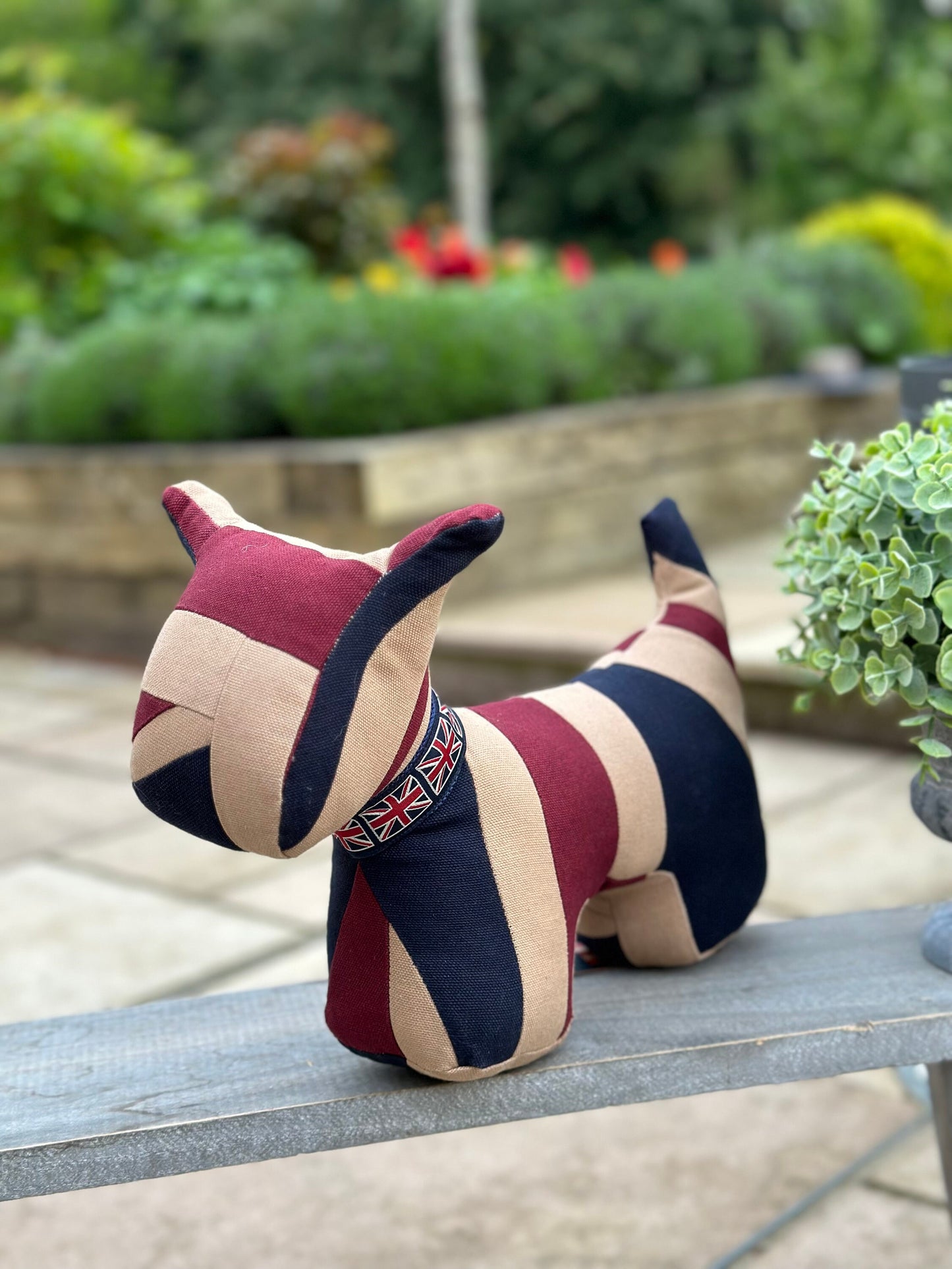 Union Jack Scottie Dog Doorstop
