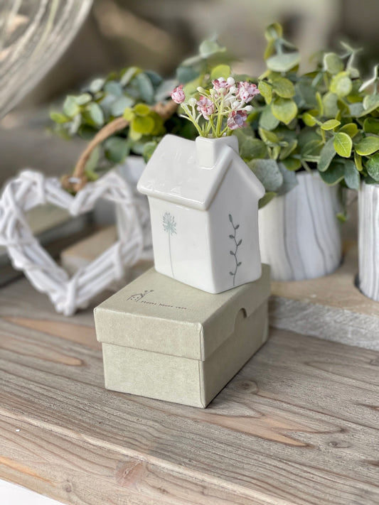 White Porcelain Flower House Vase