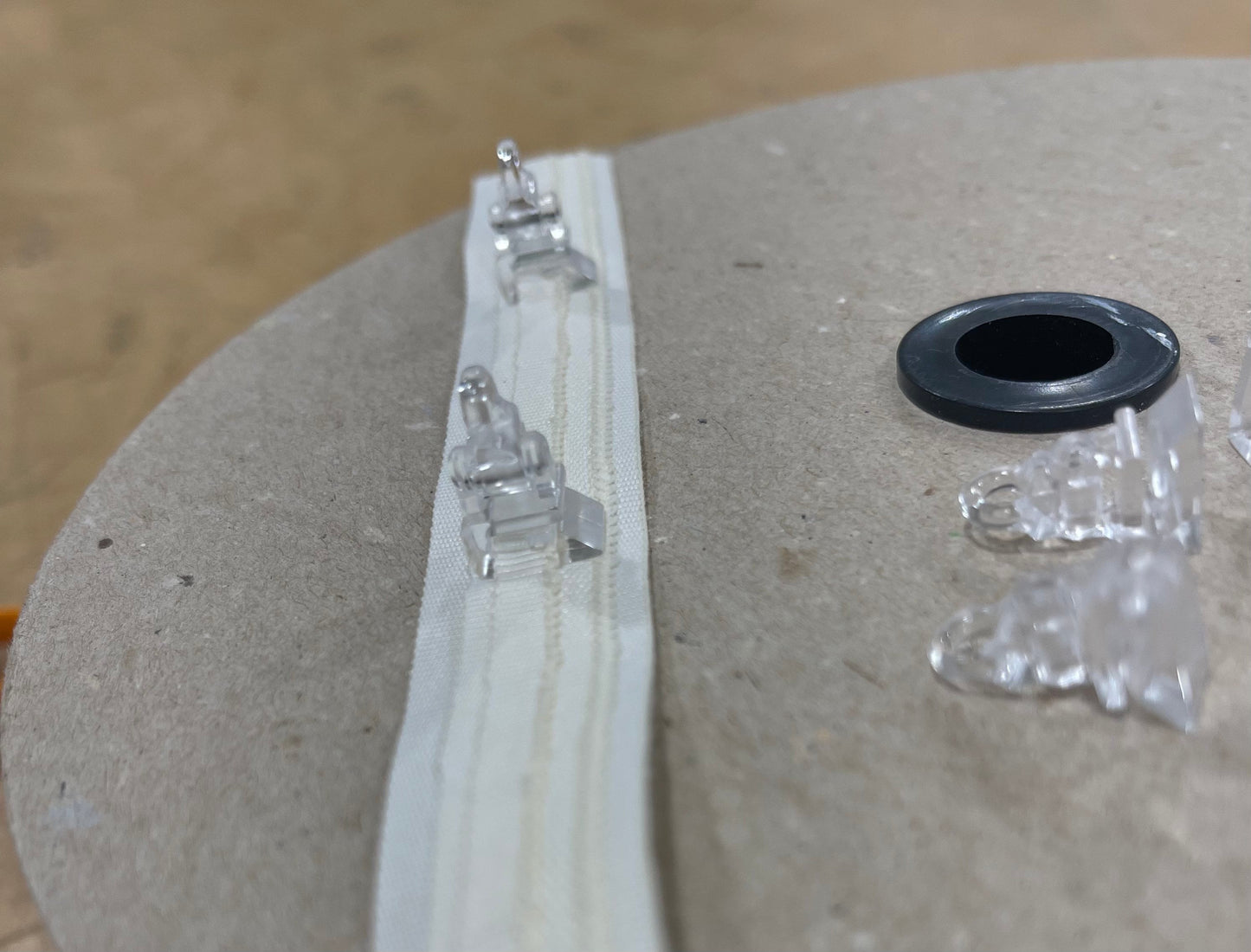 Roman Blind Clear Ring Clips for Tape