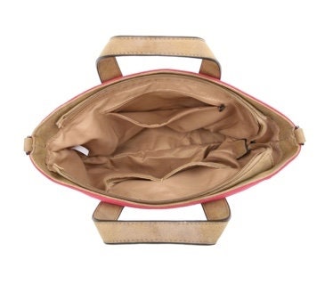 Beige Canvas Handbag with Silver Star