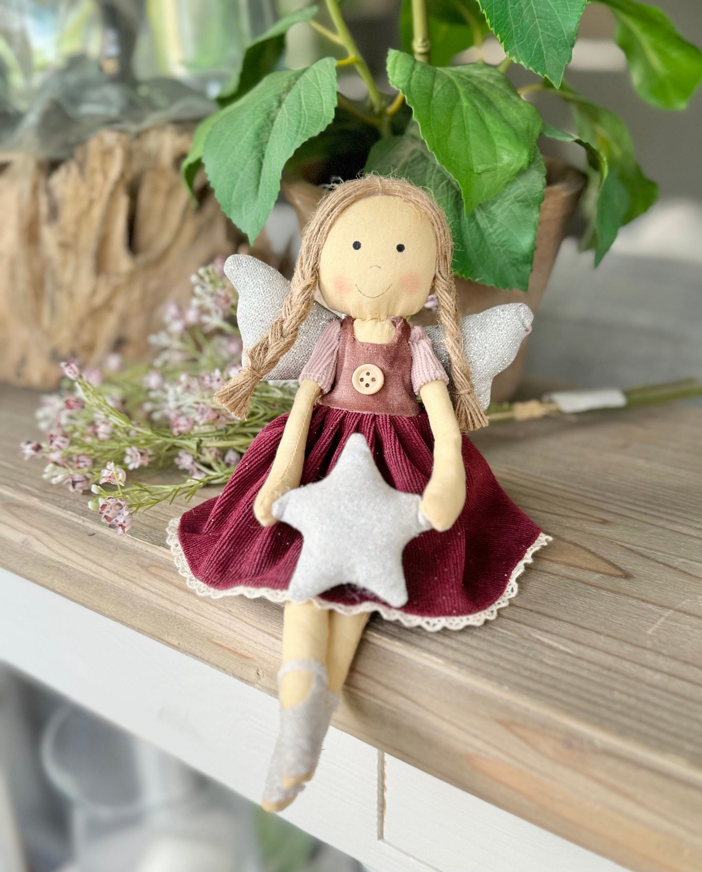 Soft Sitting Fairy Girls - Available in 2 colours
