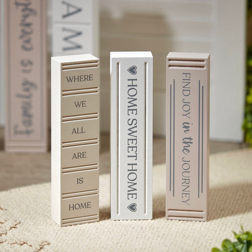 Family Wooden Book Block Set