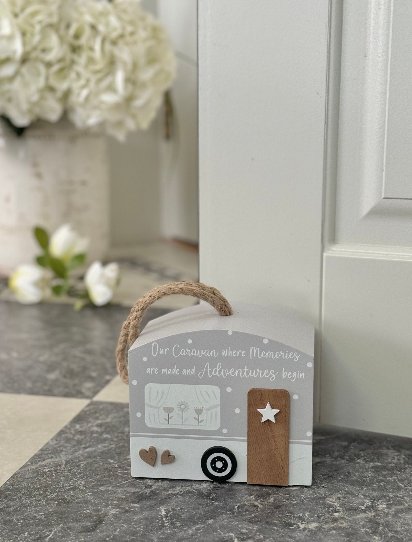 Solid Wood Caravan Door Stops - Available in 2 Designs