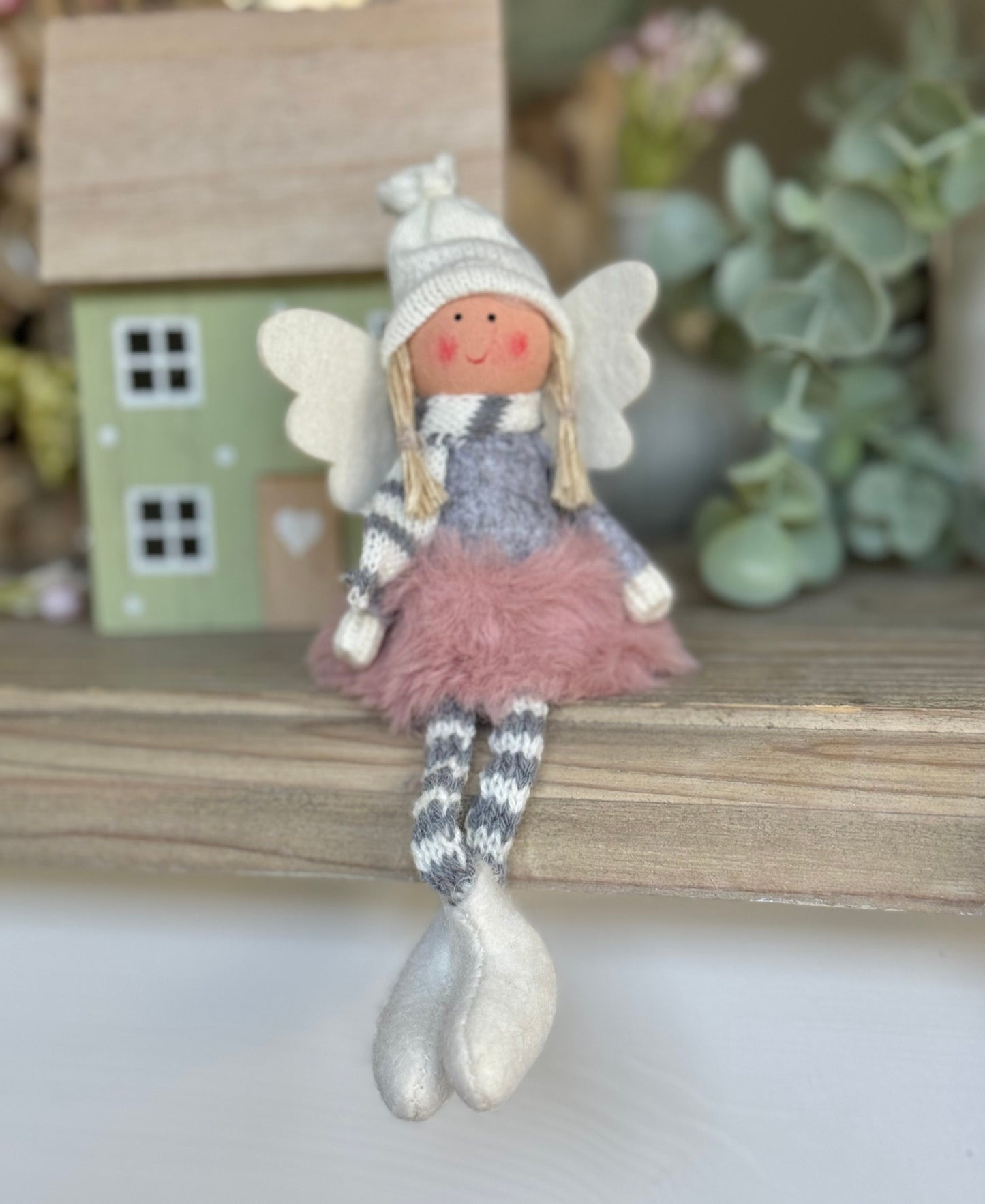 Soft Sitting Pink/White/Grey Fairies  - Available in 3 designs