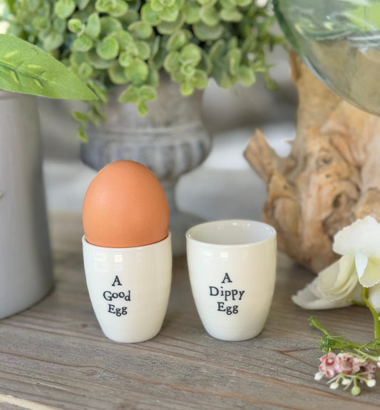 Porcelain egg cup - 2 Design Options