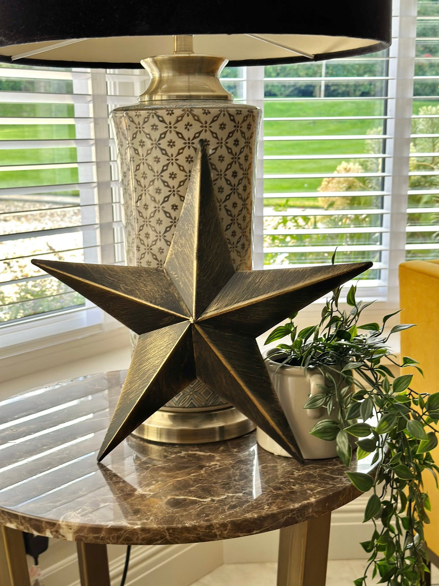 Beatrix Medium Rustic Copper Metal Star