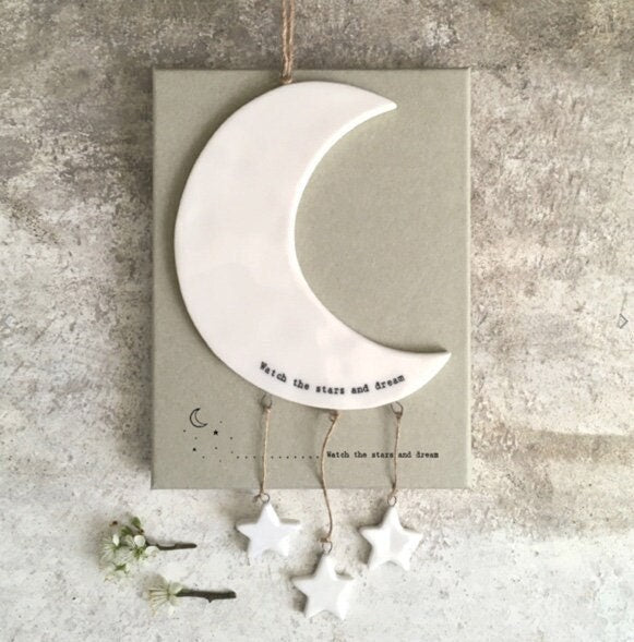 Porcelain Mobile - Moon