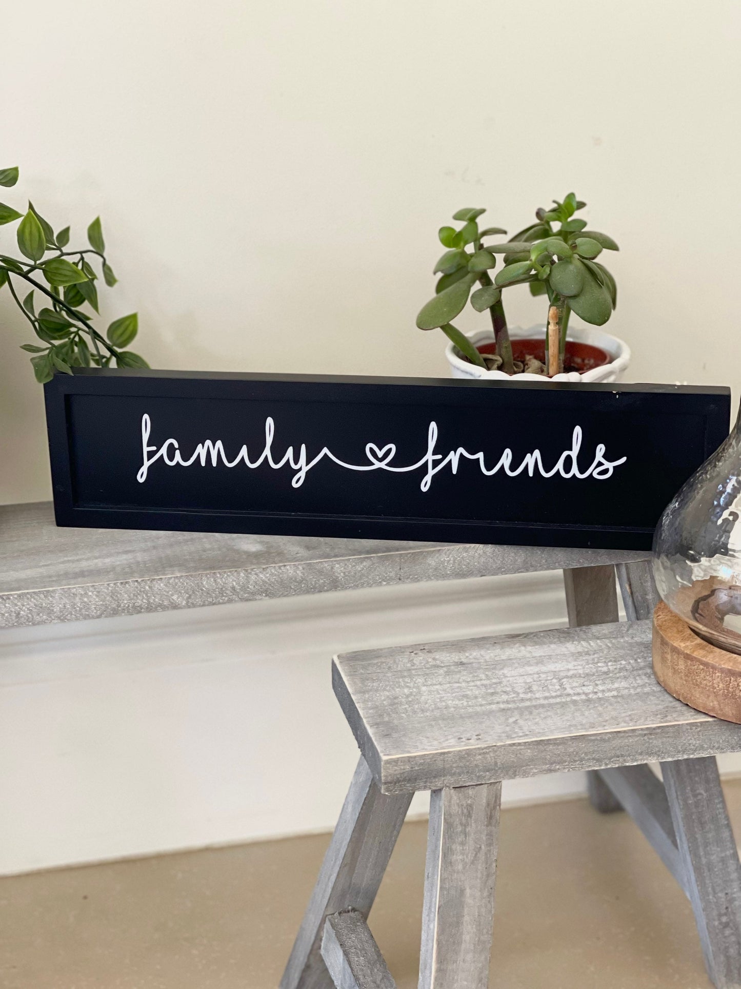 Family & Friends Wooden Sign
