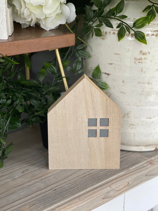 Wood Natural Town House - Large