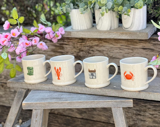 Gisela Graham Embossed Mini Mugs