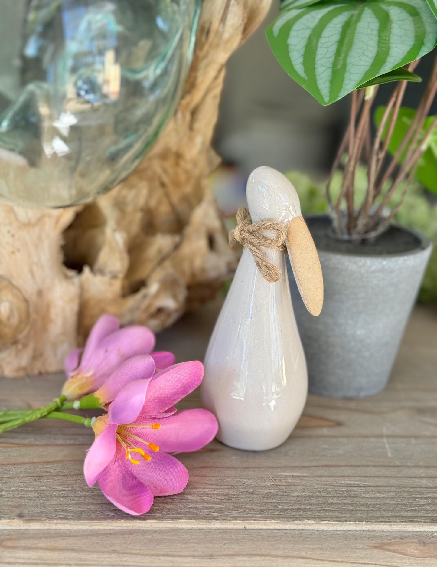 Ceramic White Bunny - Available in 2 Sizes