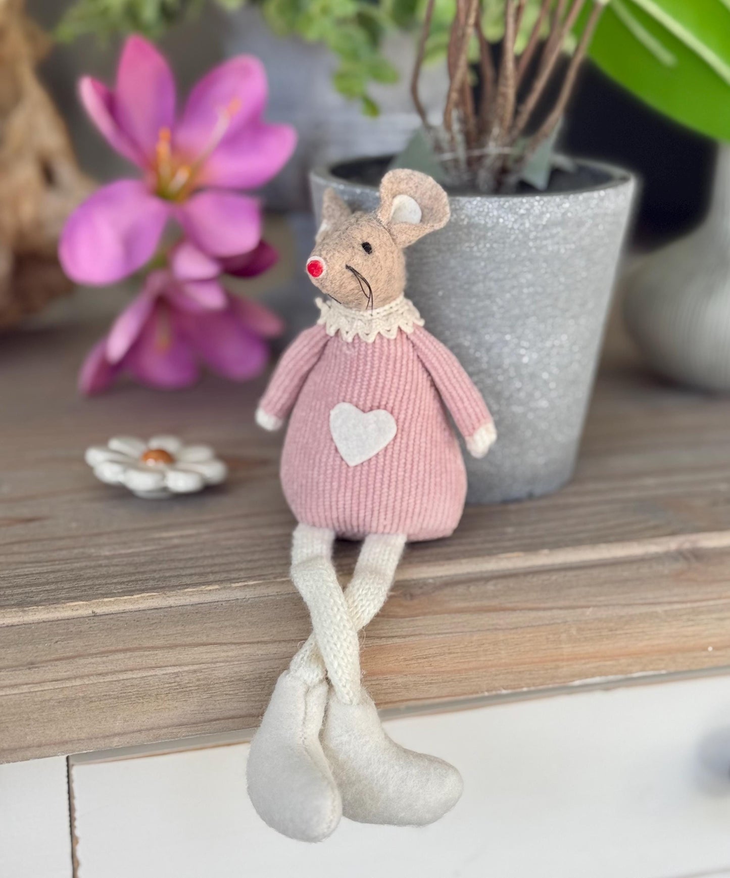 Super Soft Shelf Sitting Mice - 3 colour options, sold individually
