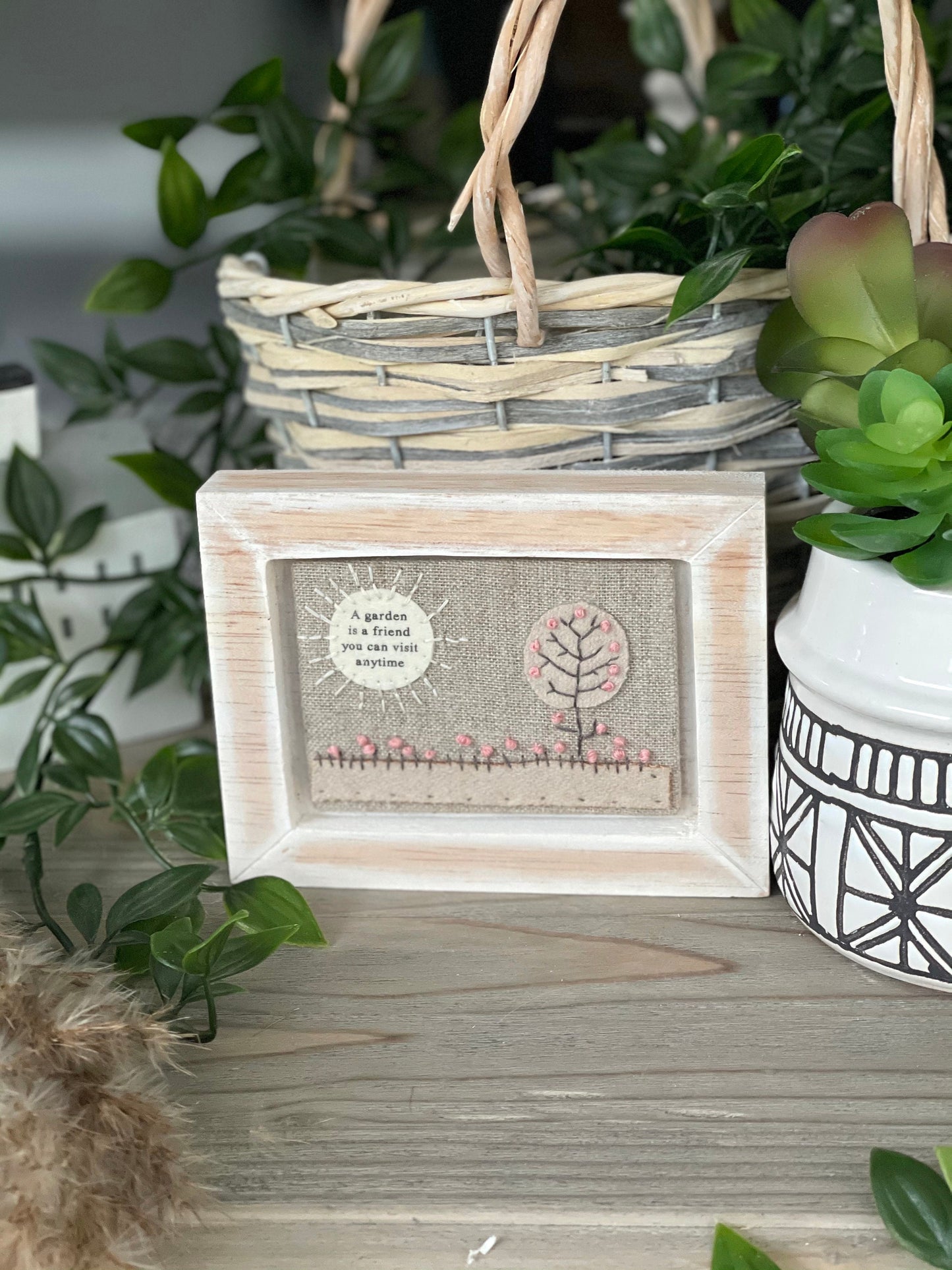 East Of India - Embroidered pic-Garden is a friend