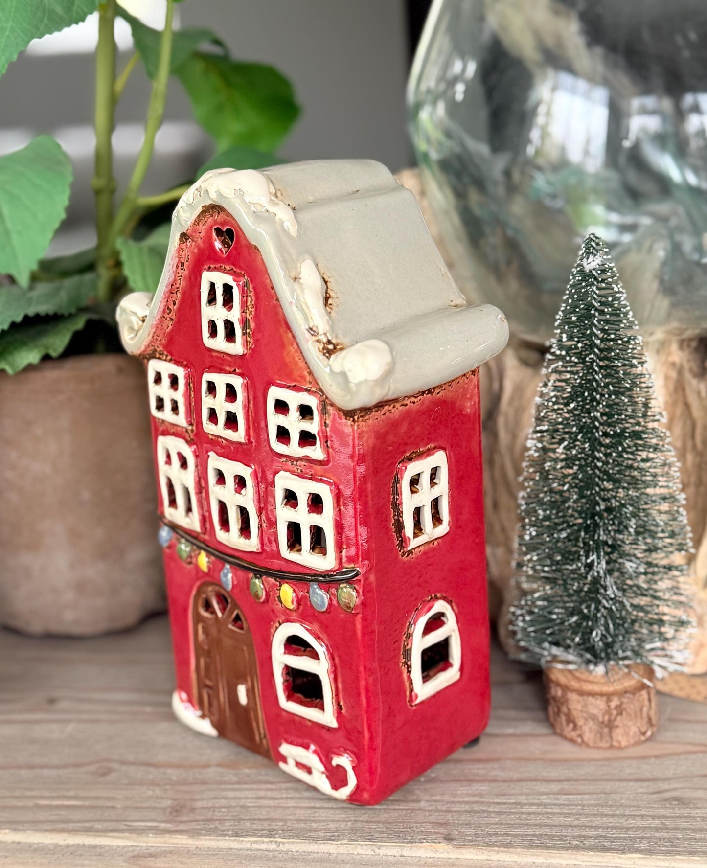 Christmas Ceramic Candle House - LAST ONE