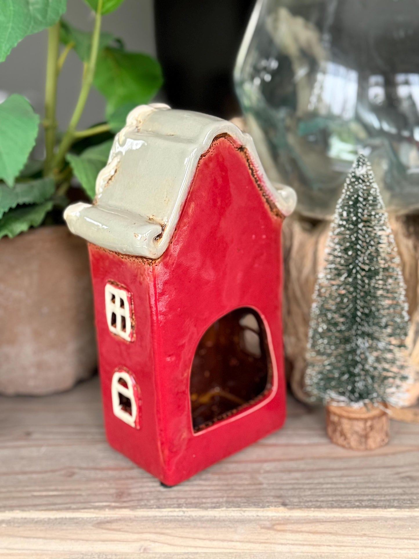 Christmas Ceramic Candle House - LAST ONE