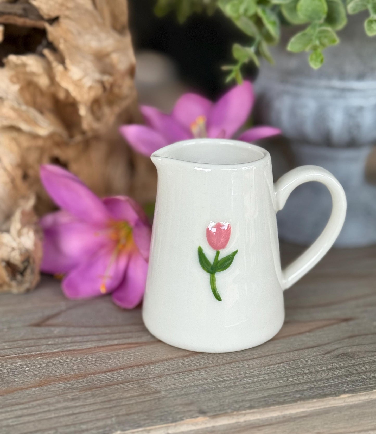 Charming Gisela Graham Embossed Mini Jugs