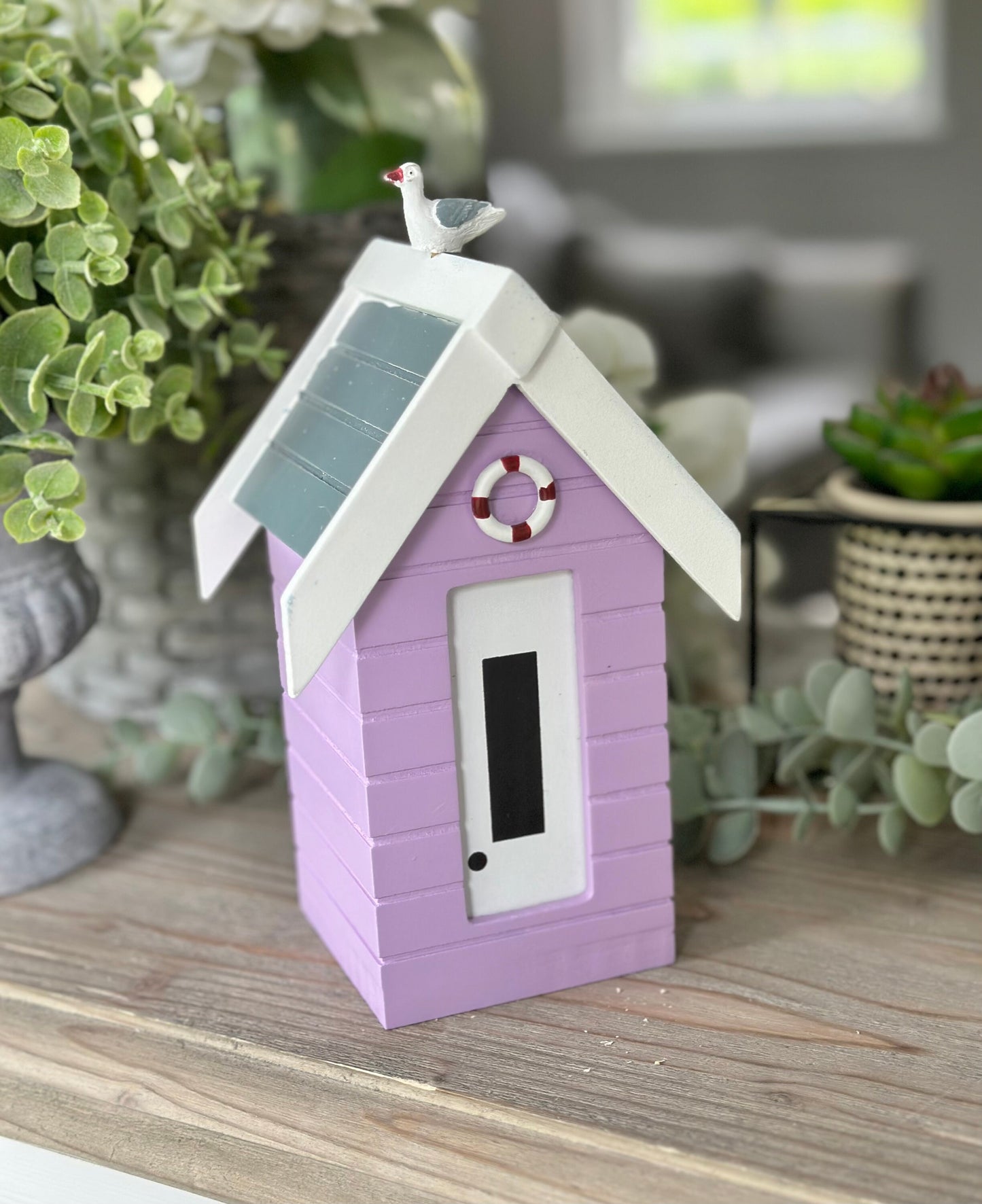 Beach Hut Money boxes with Seagull