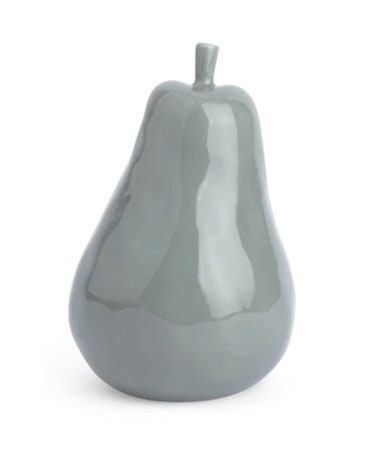 Grey Glazed Apple and Pear Ornament